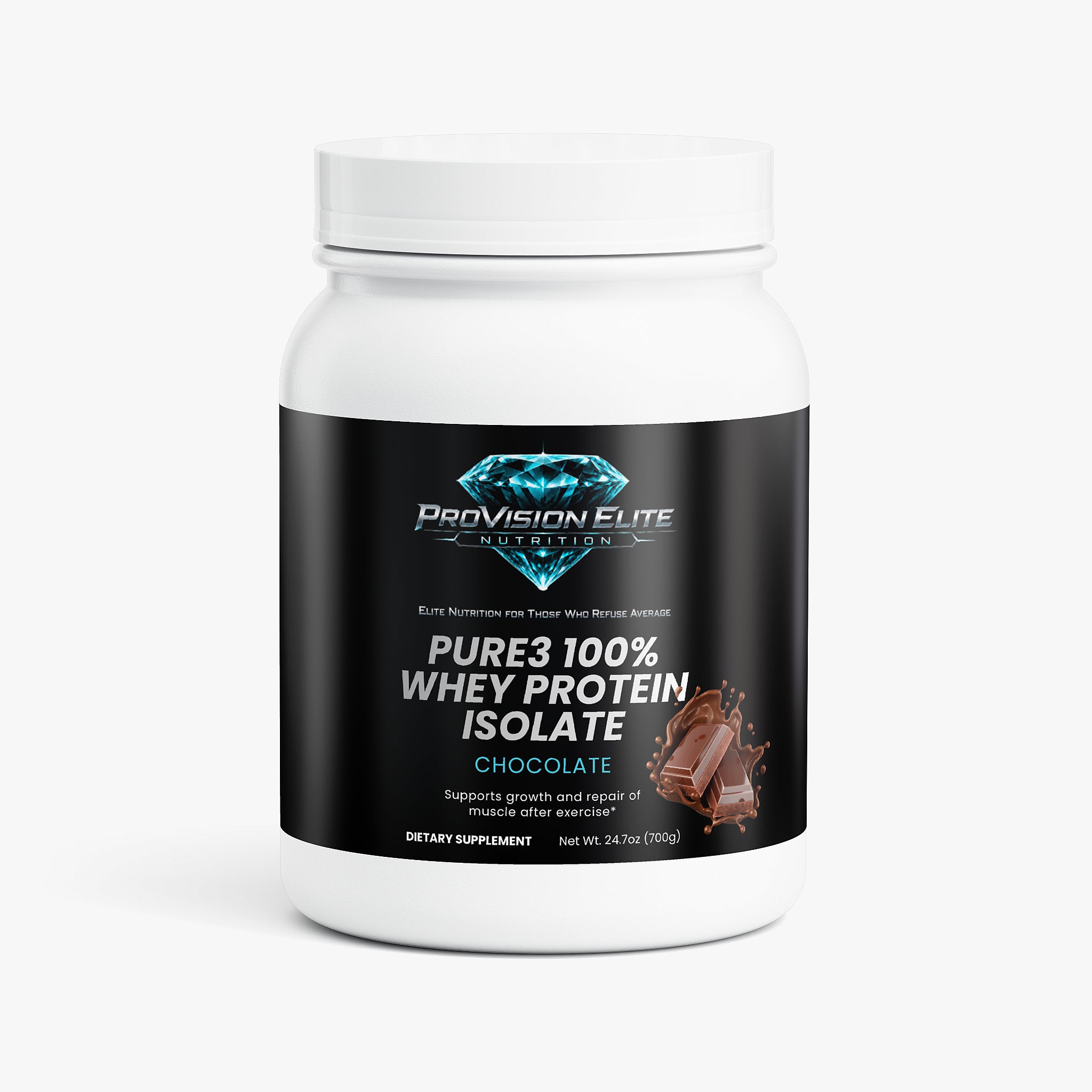 Pure3 100% Whey Protein Isolate (Chocolate)