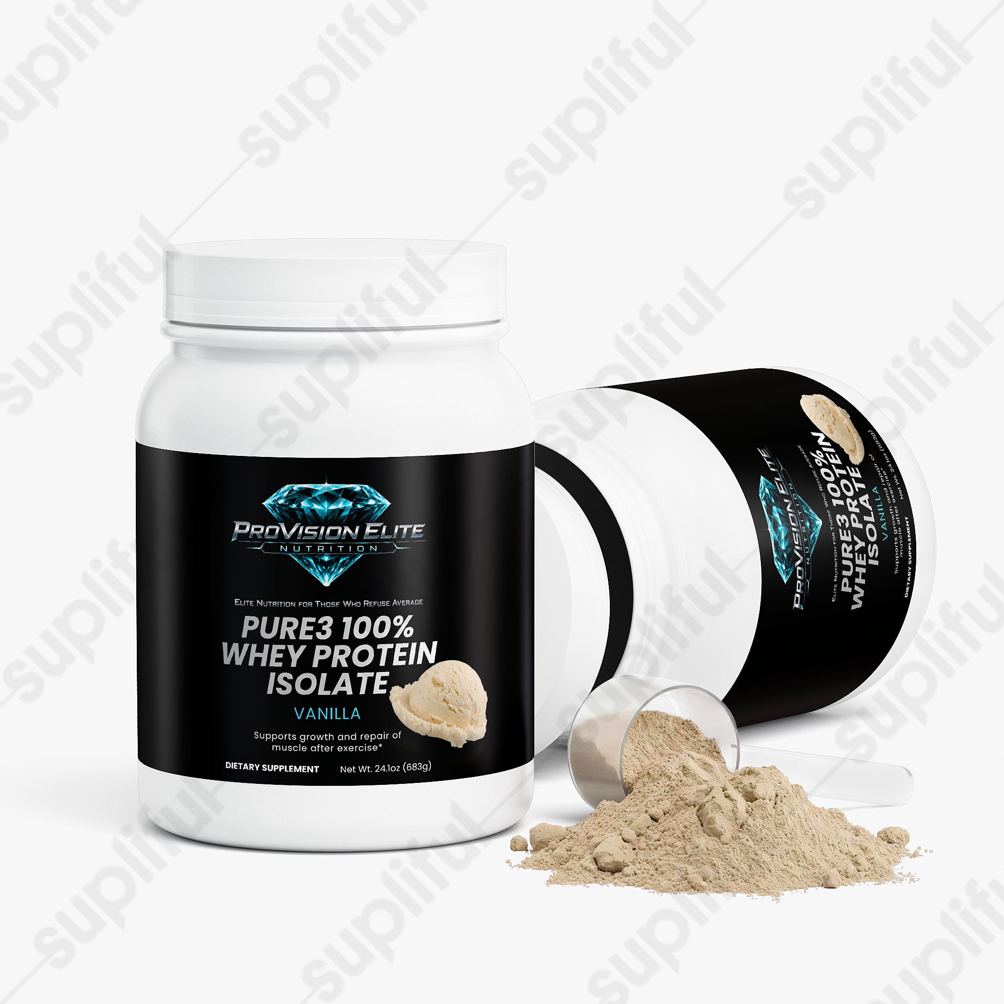 Pure3 100% Whey Protein Isolate (Vanilla)