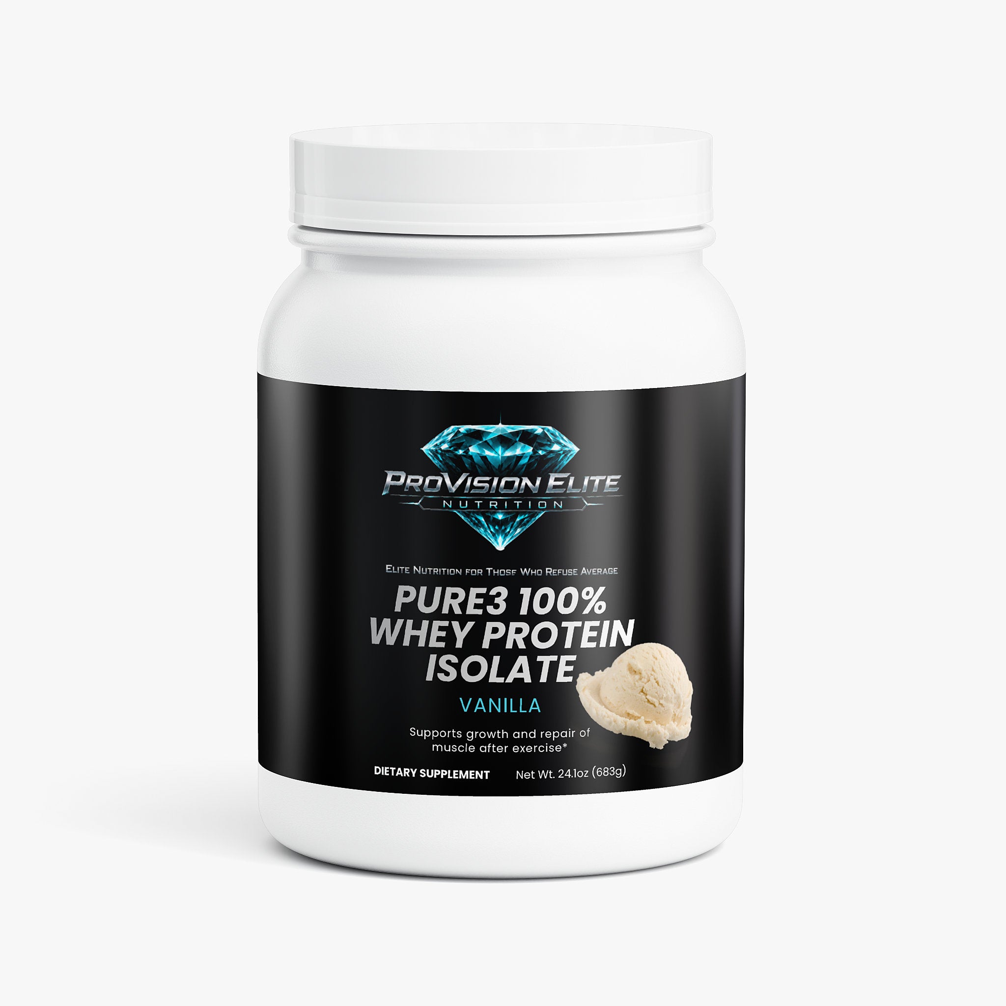 Pure3 100% Whey Protein Isolate (Vanilla)